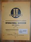 INTERNATIONAL HARVESTER TRACTOR SHOP MANUAL SERIES 274 and 284  