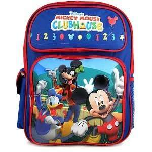 Disney Mickey Mouse Goofy Friends CLUBHOUSE Large Backpack  