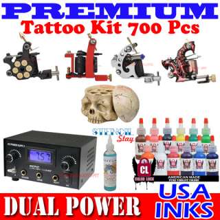   Kit Supply 4 Machine 12 US Ink Digital Power Supply Skull  