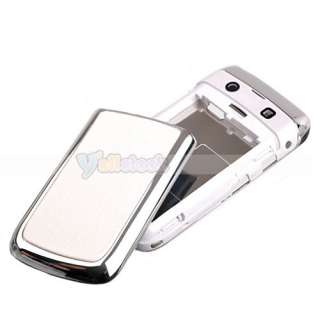   Full Housing Cover For Blackberry Bold 9700 White With Sliver + Tools