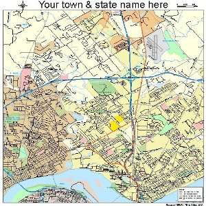  Street & Road Map of Clarksville, Indiana IN   Printed 