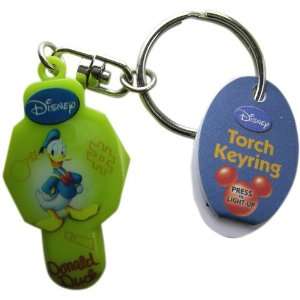 Disney Donald Duck Keychain Light up Keyring Keychain Green  Toys 
