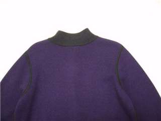 PENDLETON Reversible Womens Wool Zip Jacket Coat Blazer 1X Purple Grey 