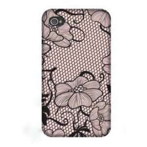  Triple C Designs Lace Romance Pink Glam 4g iPhone 4 Case 