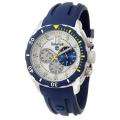   Mens Ocean Adventure Stainless Steel and Silicon Quartz Watch