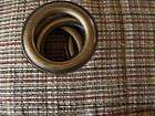 BROWN GOLD AND AUBURN WEAVE PATTERN CURTAIN PANEL WITH DECORATIVE 