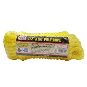  IIT 48894 50 Foot x 1/2 Inch Poly Rope   Yellow 