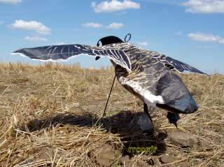 DEADLY DECOYS CANADA GOOSE FLYER FLAPPER FLYING DECOY WITH FLOCKED 
