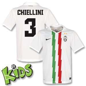 10 11 Juventus Away Jersey + Chiellini 3 (Fan Style)   Boys  
