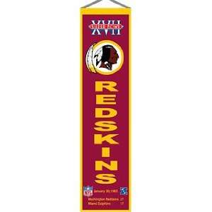  Washington Redskins Super Bowl 17 Wool 8x32 Heritage 