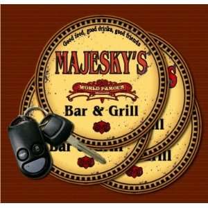  MAJESKYS Family Name Bar & Grill Coasters Kitchen 