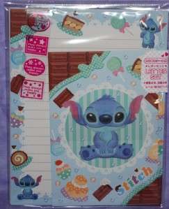 Disney Stitch Blue w/Chocolate Stationary Letter Set  