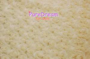   Miniature Fine Rose Floral Carpet flooring Cream light yellow OR088C