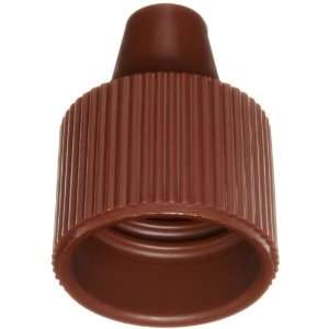 Wheaton W242519 A Brown Polypropylene Dropping Bottle Cap for 15mm Tip 