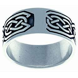 Sterling Silver Celtic Round Knot Ring  