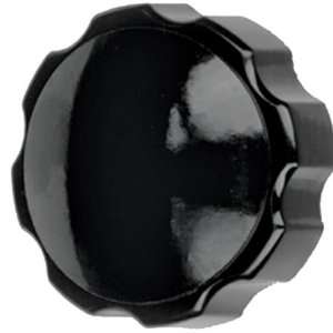   Black Plastic Phenolic Knob w/Blind Hole Brass Insert   Inch (1 Each
