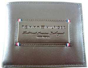 Tommy Hilfiger Aspen Brown Leather Security Wallet  