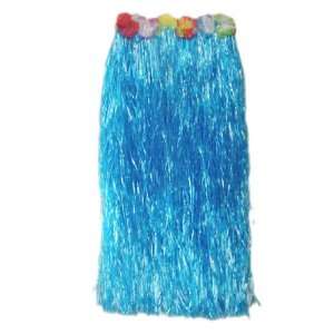 Price/1 piece)Kids 31.5 Inch Long Adult Grass Skirt, Flowered Hula 