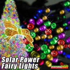 23Ft Multi colored 60LED Solar Fairy Light Outdoor Rope  