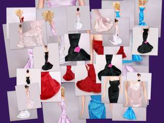 Lot Barbie Doll Clothes 15 Dresses 16 Accessories for dolls Free Ship 