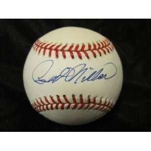  Rod Miller Autographed Baseball   Official Nl W coa 