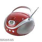 Coby CX CD241RED Po​rtable CD Player with AM/FM Stereo Tuner   Red