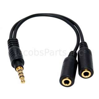 5mm Stereo Headphone Jack Y Splitter Adapter Cable  