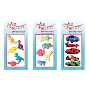 Cake Decors Boys Theme   6 Pack Assortment  Grocery 