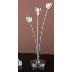  Eglo Lighting 87945A Romance Table Lamps in Nickel Frosted 