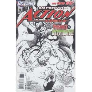 Action Comics #6 Black & White Sketch Variant MORRISON  