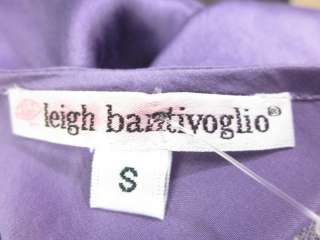 LEIGH BANTIVOGLIO Purple Lace Trim Sleeveless Blouse S  