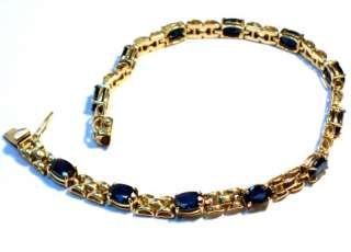 Sapphire 7.50ct TW Estate Bracelet BY BAITH 10kt YG  