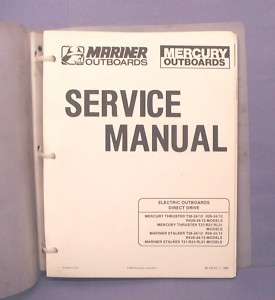 1988 Mercury Mariner Trolling Motor Service Manual  