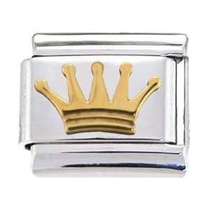Gold Crown Italian Charm