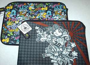 Disney reversible Mickey Laptop sleeve case cover 13  