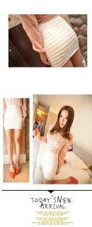 Fashion Womens Lady 8 Candy Colors Casual Stretch Knit Skirt Mini 
