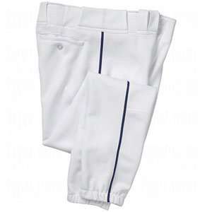 Easton Mens Pro Plus Baseball Piped Pants White/Navy X 