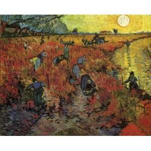    The Red Vinyard Vincent van Gogh Hand Painted Art