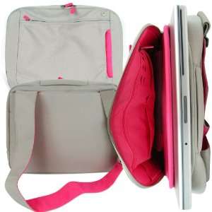  Belkin Deluxe Laptop Messenger Bag Dove/Pink