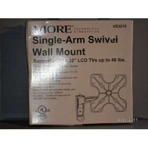  Viore Single Arm Swivel Tv Wall Mount up to 32 