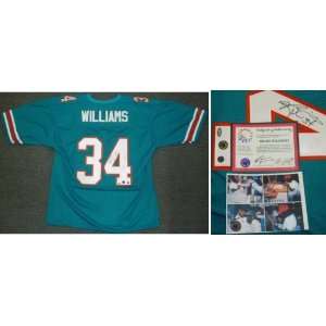 Ricky Williams Signed Dolphins Teal t/b Jersey Sports 