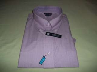 new croft&barrow mens short sleeve dress shirt size M 15 1/2   16 