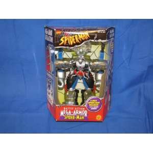 Toy Biz Battle Action Mega Armor Spiderman from 1999  Toys & Games 