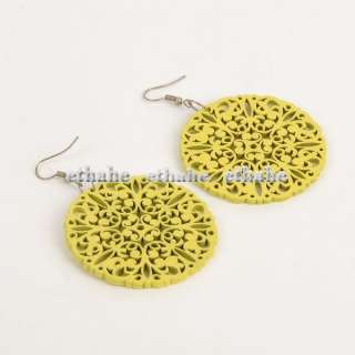 Elegant yellow colored hollow paper cut pattern as the pendent of 