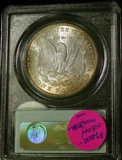 1882 s PCGS MS63 CAC Rainbow Toned Morgan Dollar  