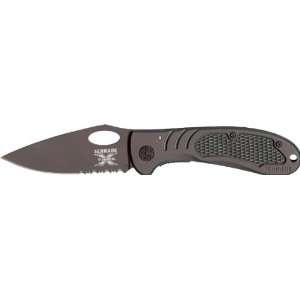   Blade, Black Anodized Aluminum Handle, Linerlock Folding Knife, CP