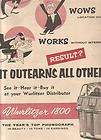 Wurlitzer 1800 jukebox 1955 Ad  outerns all others