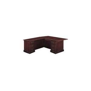 Westchester Left Executive L Shape Desk in Mahogany Finish by Coaster 