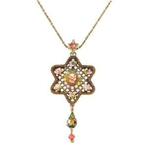 Vintage Looking Star of David Pendant by Michal Negrin Decorated with 