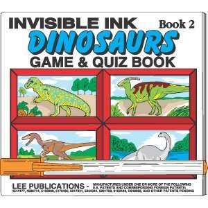  Invisible Ink Dinosaurs Game & Quiz Book   Book 2 Books